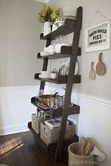Decorating A Ladder Shelf