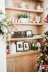 Decorating Shelves For Christmas Photos