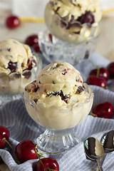 Pictures of Chocolate Ice Cream With Cherries