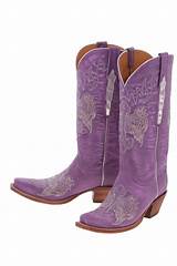 Lucchese Purple Boots Photos