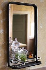 Images of Industrial Bathroom Mirror With Shelf