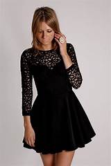 Black Semi Formal Dresses With Sleeves