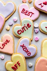 Photos of Decorated Valentine Heart Cookies