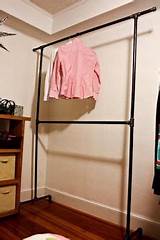 Pictures of How To Make Clothes Rack With Pipe