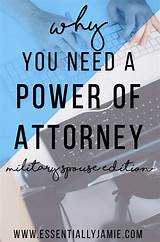 How To Get Power Of Attorney For Military Spouse
