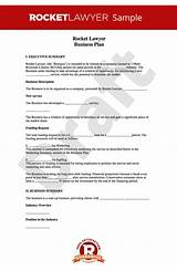 Business Plan For Lawyers Template