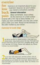 Photos of Exercise Routine Lower Back Pain