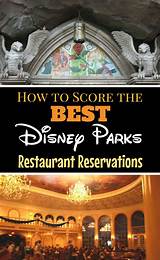 Walt Disney World Restaurant Reservations Online Photos