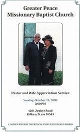 Pastor Appreciation Service Program Photos