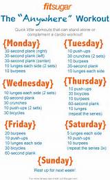 Workout Exercises Plan Photos