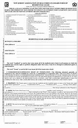 Pictures of Free Apartment Lease Form Nj