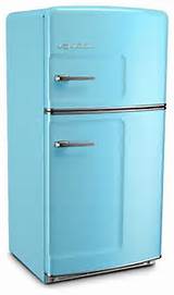 Blue Mini Refrigerator