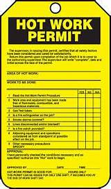 Electrical Hot Work Permit Form Pictures