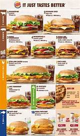 Menu Prices For Burger King Images