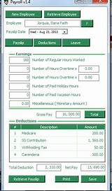 Payroll System Sample Pictures