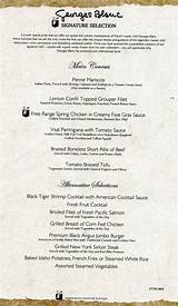 Pictures of Carnival Valor Room Service Menu