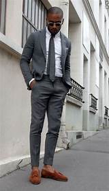 Brown Shoes With Grey Suit Photos