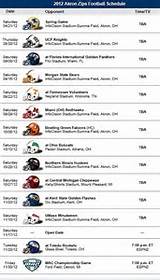 University Of Akron Football Schedule 2017