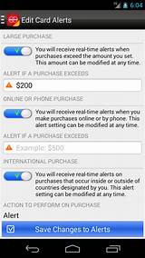 Photos of Credit Card Monitoring App