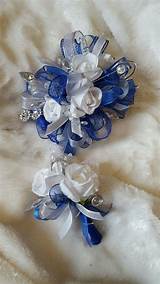 Photos of Royal Blue And Silver Corsage
