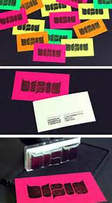 Pictures of Neon Business Cards