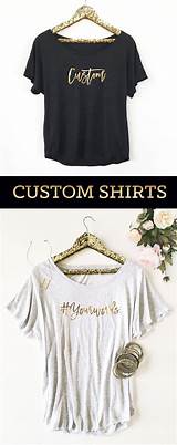 Pictures of Custom Gold Foil Shirts
