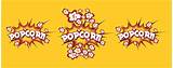 Pictures of Popcorn Stickers