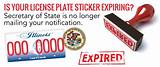 License Plate Renewal Sticker Illinois Photos
