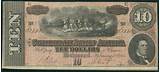 Images of 1864 Confederate 50 Dollar Bill