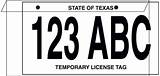 Temporary Car License Plate Pictures