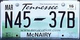 Tennessee Marine Corps License Plate