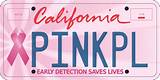 Breast Cancer License Plate California