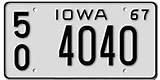 Iowa Custom Plates Images