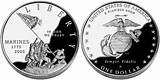 Images of 2005 Marine Corps Silver Dollar