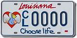 Temporary License Plate Louisiana Images