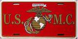 Marine Corps License Plate Pictures