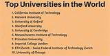 Pictures of Top Universities In The World