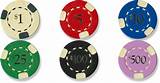 Casino Chips Color Value Pictures