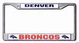 Denver Broncos License Plate Holder Photos