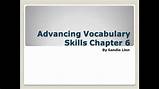 Pictures of Advancing Vocabulary Skills 4th Edition