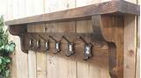 Images of Iron Coat Rack With Shelf