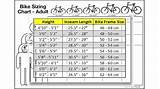 Images of Bike Size Chart For Adults