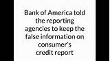 Photos of False Credit Reporting