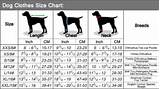 Photos of Dog Clothes Size Chart