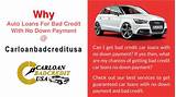 Bad Credit No Down Payment Car Loans Pictures