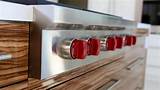 Stainless Steel Stove With Red Knobs Images
