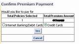 Lic Online Payment Through Debit Card Images