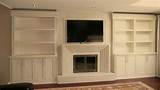 Pictures Of Built In Shelves Around Fireplace Pictures