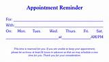 Pictures of Doctor''s Appointment Card Template