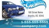 Car Wash Business Cards Templates Pictures